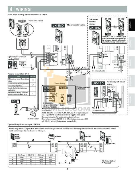 aiphone lef  wiring diagram