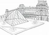 Louvre Paris Drawing Le Drawings Illustration Completed Series Paintingvalley Choose Board sketch template
