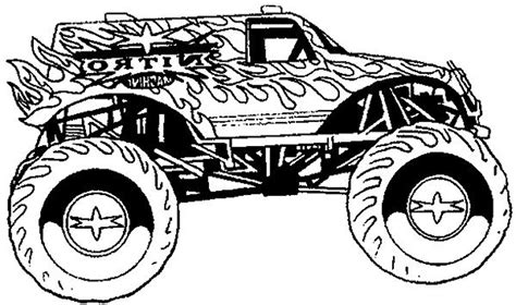 dibujo de monster energy monster truck  colorear dibujos