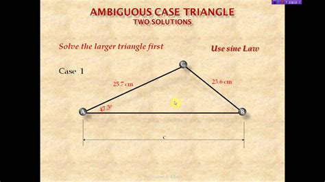 ambiguous case triangle nazeer  khan youtube