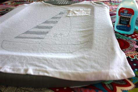 watermark tee tutorial glue batik sweet verbena diy