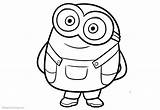 Coloring Minion Pages Chibi Printable Kids Adults sketch template