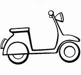 Vespa Coloring Pages Coloringcrew Scooter Da Drawing Disegno Electric Color Vehicles Easy Di Colorear Kids Drawings Scooters Coloriage Line Colouring sketch template