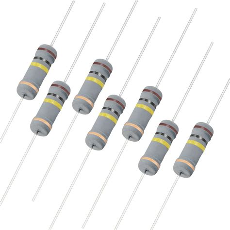 pcs   ohm carbon film resistor  tolerance  color bands
