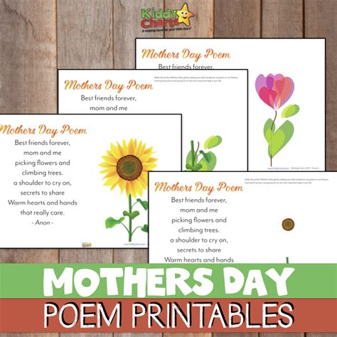 handprint mothers day poem printable kiddycharts