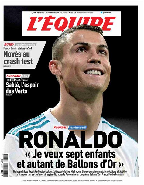 lequipe front page  november