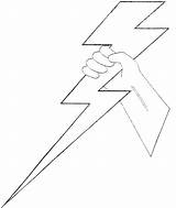 Lightning Bolt Pages Coloring Lighting Printable Hand Drawn Drawing Holding Drawings Clip Easy Colouring Cliparts Clipart Lightening Logo Library Color sketch template