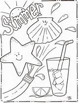 Summer Coloring Pages Print Getcolorings Happy sketch template