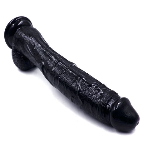 Heavy 31cm Realistic Dildo Dong Silicone Penis Cock Strap
