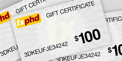 gift certificate fxphd