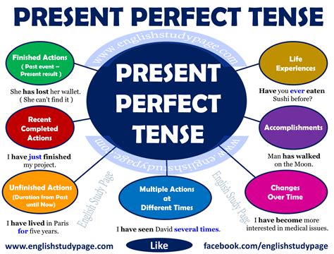 differences  present perfect tense  present perfect