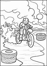 Motocross Coloring Pages Books Printable Print sketch template
