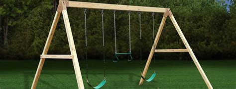 wooden swing set plans   build