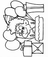 Coloring Balloon Pages Birthday Popular Boy sketch template