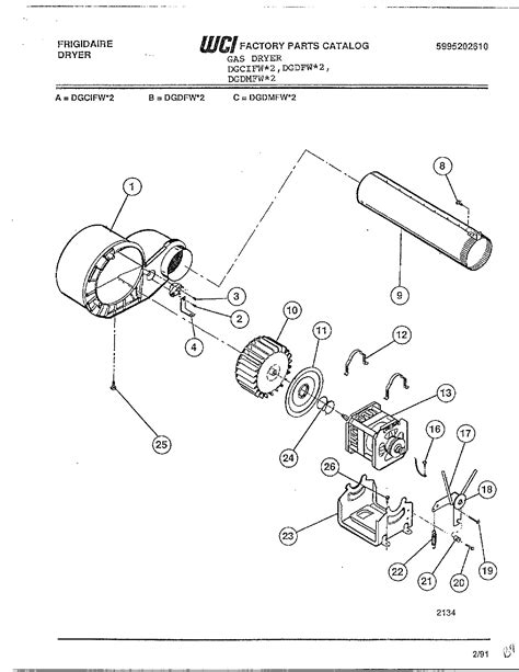 frigidaire gas dryer frigidaire electric dryer parts model dgdmfw searspartsdirect