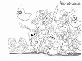 Coloring Undertale Pages Characters Print Color sketch template