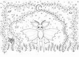 Coloring Moth Template sketch template