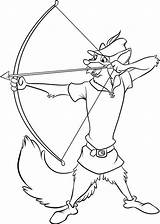 Robin Hood Coloring Pages Aim Target Color Kids sketch template