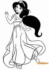 Pages Jasmin Aladdin Ausmalbilder Prinzessin Pampekids Coloringtop Disneyclips Familyfriendlywork Stencilrevolution sketch template