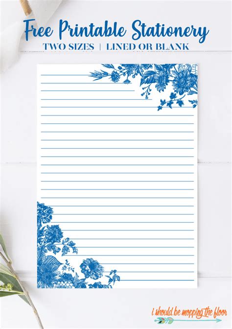 printable lined stationery paper    mopping  floor