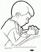 Praying Coloring Child Pages Hands Drawing Kids Children Printable Clipart Flowers Pray Prayer Boy Colouring Color Sheets Hand Little Az sketch template