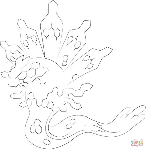 pokemon  zygarde coloring page coloring pages