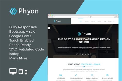 phyon html responsive template html templates templates design clients