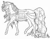 Horse Coloring Pages Horses Carousel Printable Dressage Adults Rearing Realistic Adult Print Detailed Decorated Theme Sea Sheets Colouring Color Flying sketch template