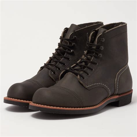 red wing 8086 iron ranger boot charcoal for men lyst