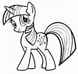 Pony Little Coloring Pages Sparkle Twilight Getdrawings sketch template