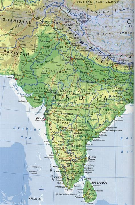 maps indian subcontinent map