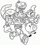 Toy Coloring Story Pages Disney Buzz Lightyear Colouring Zurg Sheets Kids Printable Rex Color Dog Hamm Slinky Toys Christmas Woody sketch template