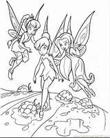 Coloring Pages Fairies Tinkerbell Printable sketch template