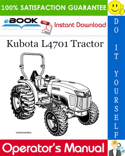 kubota  tractor operators manual