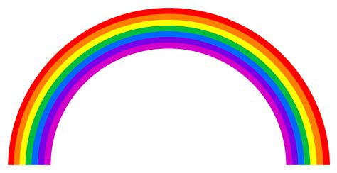 rainbow drawing clipart