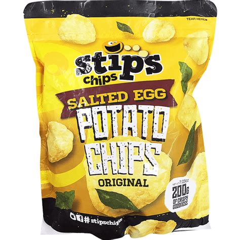 stips chips salted egg potato chips original  chips walter mart