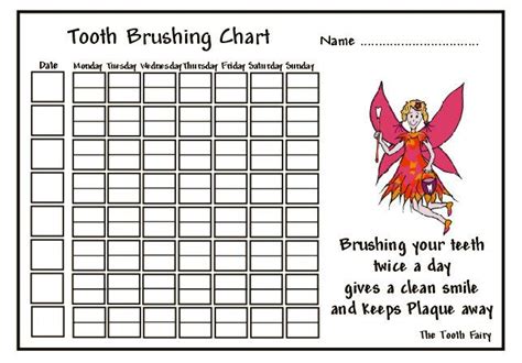tooth brushing chart printable infantil pinterest