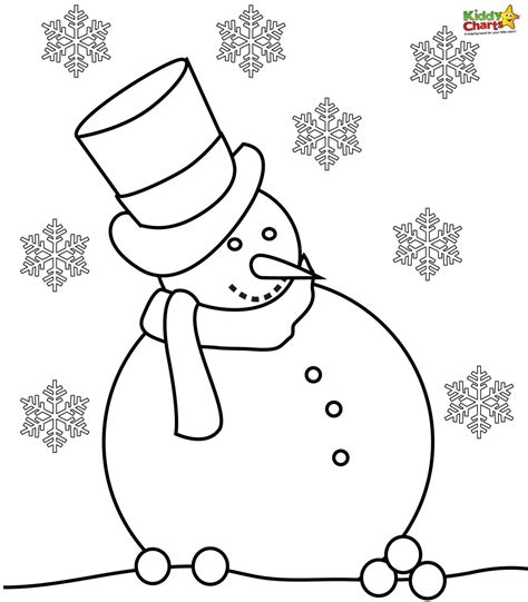 snowmen coloring pages children