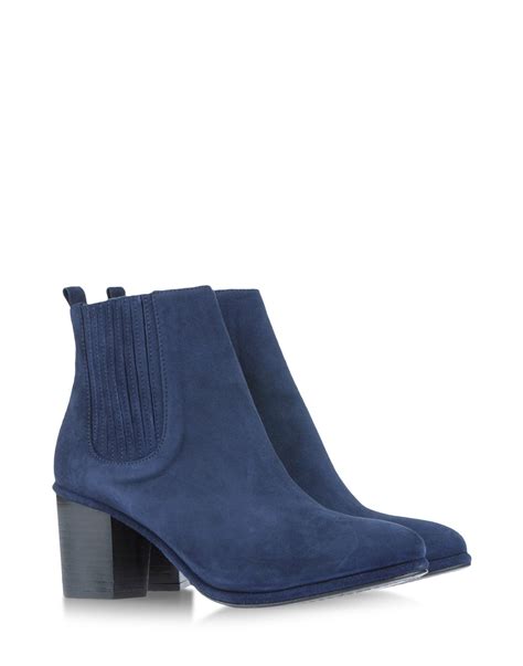 opening ceremony ankle boots  blue dark blue lyst
