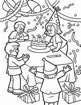 Coloring Birthday Pages 60th Happy Kids sketch template