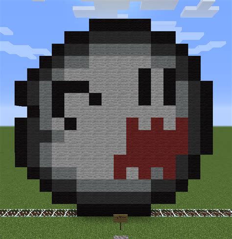 Risha S Minecraft Blog Boo Ghost ~ Pixel Art