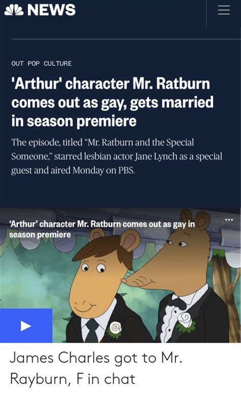 news out pop culture arthur character mr ratburn comes out as gay gets married n season