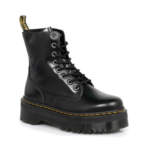 dr martens black jadon leather womens boots sizes
