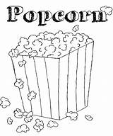 Popcorn Coloring Pages Kids Printable Food Clipart Snack Lovers Healthiest Color Print Flavors Popular Healthy Book Library Choose Board Divyajanani sketch template