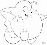 Pokemon Clefairy Coloring Pages Lineart Drawing Lilly Gerbil Printable Fairy Type Mew Template Generation Color Sketch Choose Board sketch template