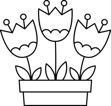 digital stamp flowers spring coloring pages flower coloring
