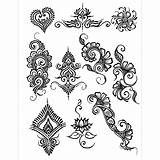 Designs Henna Mehndi Drawing Stencil Tattoo Drawings Stencils Simple Google Joann Easy Clip Earth Hand Paper Flower Mehendi Transfer Tattoos sketch template
