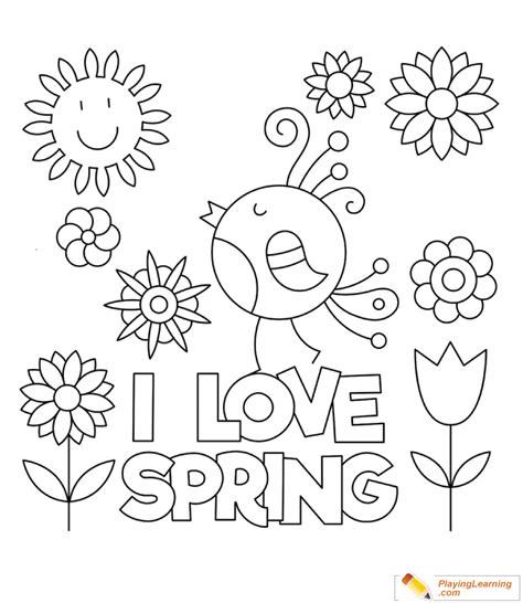 coloring pages  spring printable