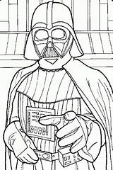 Coloring Print Darth Vader Pages sketch template