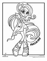 Rocks Rainbow Equestria Coloring Pony Little Girls Pages Fluttershy sketch template